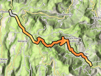 Col du Benas from Saint Martin sur Lavezon