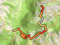 Col du Fut d'Avenas z Vauxrenard przez Col Durbize