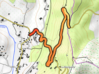 Col du Grand Châtaignier from Gagnières