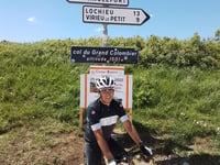 Col du Grand Colombier desde Artemare por Selle de Fromentel