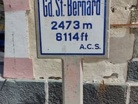 Col du Grand-Saint-Bernard from Aoste via Porossan