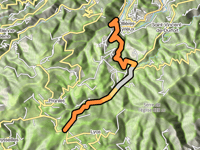Col du Moulin à Vent from Les Ollières sur Eyrieux