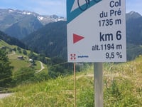 Col du Pré from Beaufort