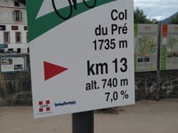Col du Pré from Beaufort