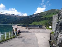 Col du Pré from Barrage de Roselend