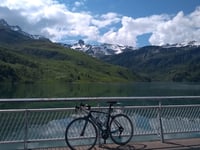 Col du Pré from Barrage de Roselend