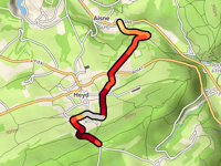 Col du Rideux von Aisne über El Coulêye