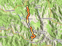 Col du Thort da Villefort via Prévenchères