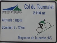Col du Tourmalet from Luz Saint Sauveur via Super Barèges