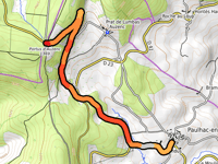 Col le Portus d'Auzenc from Paulhac-en-Margeride