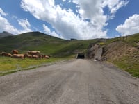 Col de Portet from Saint Lary Soulan