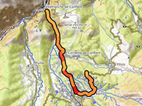 Col Saint-Eusèbe from Villefranche de Conflent