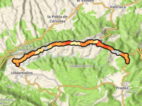Coll de l'Arena da Ulldemolins via Vilanova de Prades