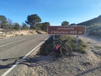 Coll de la Algüeda from Hondón de los Frailes