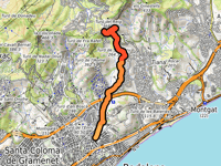 Coll de la Conreira desde Badalona