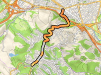 Coll de la Creu dels tres Batlles vanuit Terrassa