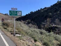 Coll de la Teixeta vanuit Porrera