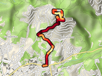 Coll de Llop von Lloret de Mar über Avinguda del Doctor Fleming
