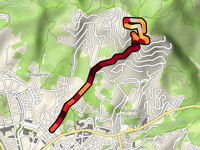 Coll de Llop von Lloret de Mar über Avinguda del Puig del Castellet