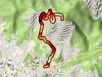 Coll de Llop von Lloret de Mar über Avinguda Roca Grossa