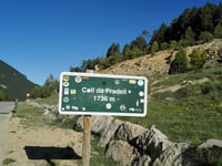 Coll de Pradell desde Les Cases Noves del Collet
