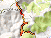 Coll de Sant Pere über Mare de Deu de la Font
