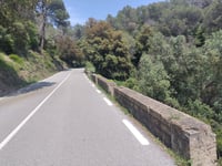 Coll de Santa Creu d'Olorda from Molins de Rei