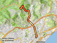 Coll de Vallençana vanuit Badalona
