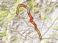 Coll de Vidré / Port del Collao z Atzeneta del Maestrat przez Benafigos