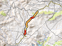 Coll del Tosal de les Foies Alcora von Barranc de la Graellera