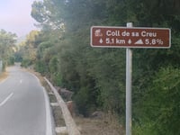 Coll de sa Creu from La Palma de Mallorca