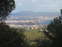 Coll de sa Creu from La Palma de Mallorca