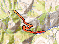 Collada de Brenes from Los Llares