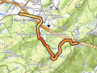 Collada de Parpers von La Roca del Vallès