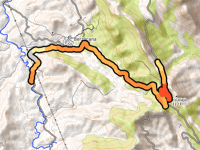 Collado del Mazo von Río Berzocana über Berzocana