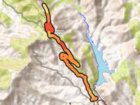 Collado del Mazo von Cañamero über Sierra de la Madrila