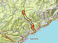 Colle del Giovo da Celle Ligure via Brasi