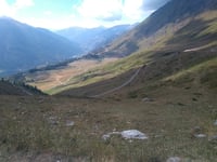 Colle delle Finistre from Pourrieres