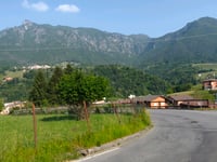 Chiesetta della Santissima Trinità from San Giovanni Bianco via San Pietro d'Orzo