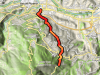 Colle Vena Rossa über Valli