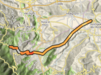 Colle Vena Rossa über Viale Abruzzi
