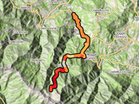 Corno alle Scale z Rocca Corneta przez Rocca Corneta