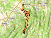 Côte Chaude z Vincelles przez Rotalier