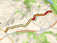Côte d'Aubin über Route de Momas