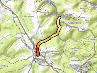 Côte d'Enchenberg da Lambach via Rue de la Chapelle