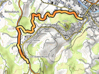 Côte d'Espalion über Route de Rodez au Cantal