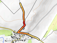Côte d'Occoches przez Route d'Auxi