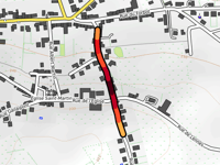 Côte d'Onhaye przez Rue Hinrau