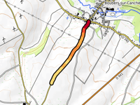 Côte de Boubers-sur-Canche przez Chemin du Bois