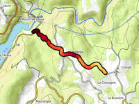 Côte de Coissac da Lac des Bariousses